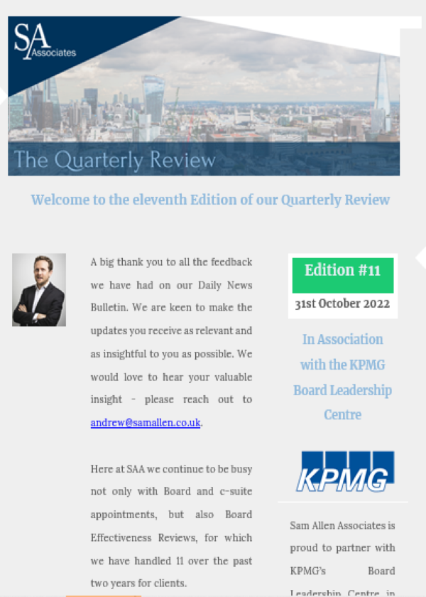 The Quarterly Review, October 2022